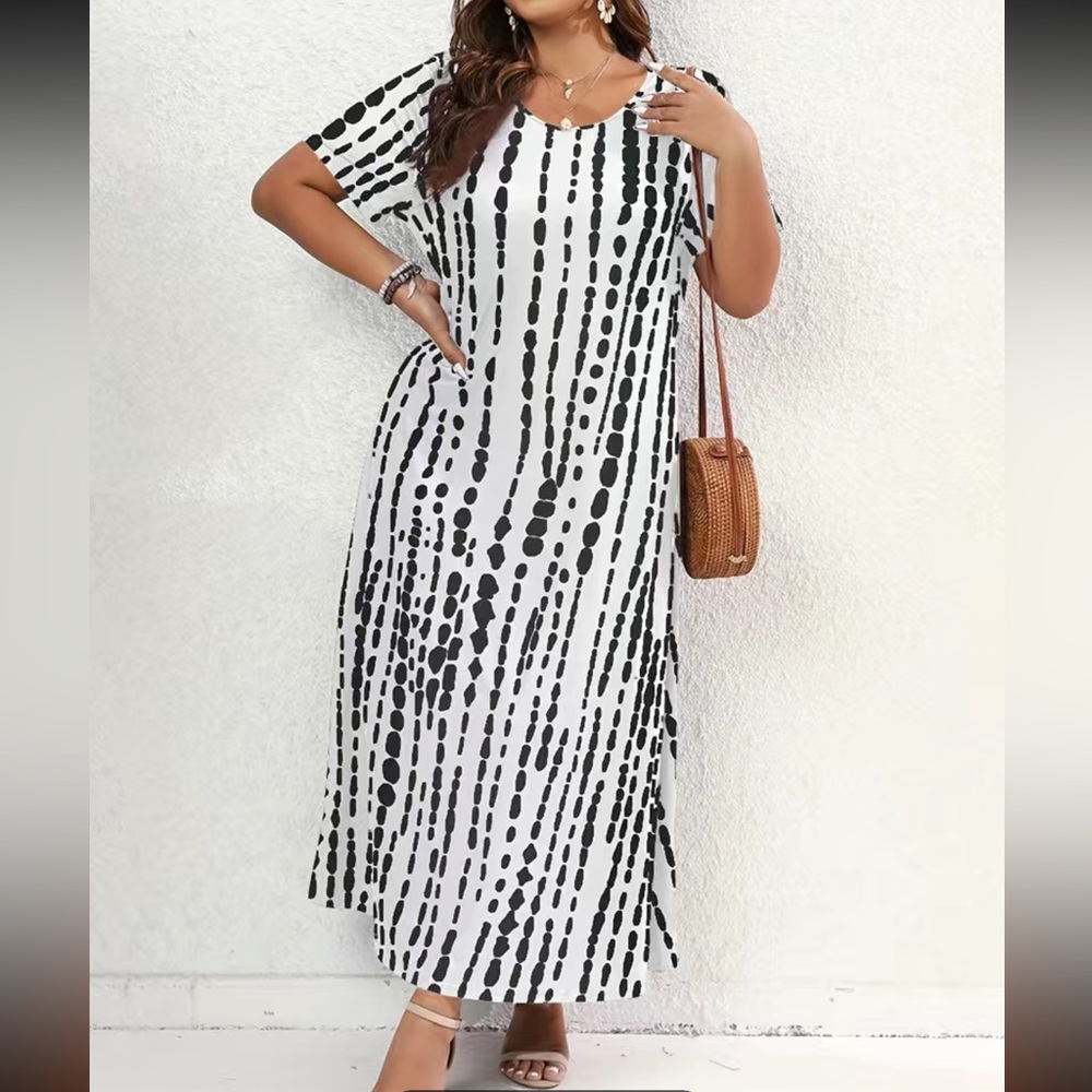 Plus Size, Casual Maxi Dress